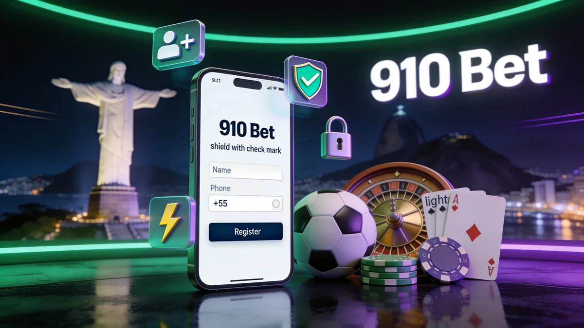 910 bet no Brasil — Como se cadastrar no 910 bet?